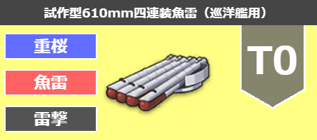 試作型610mm四連装魚雷（巡洋艦用）[T0]